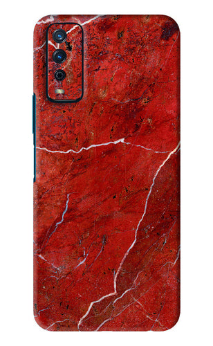 Red Marble Design Vivo Y12S Back Skin Wrap