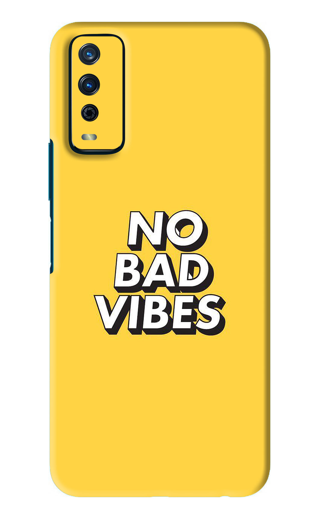 No Bad Vibes Vivo Y12S Back Skin Wrap