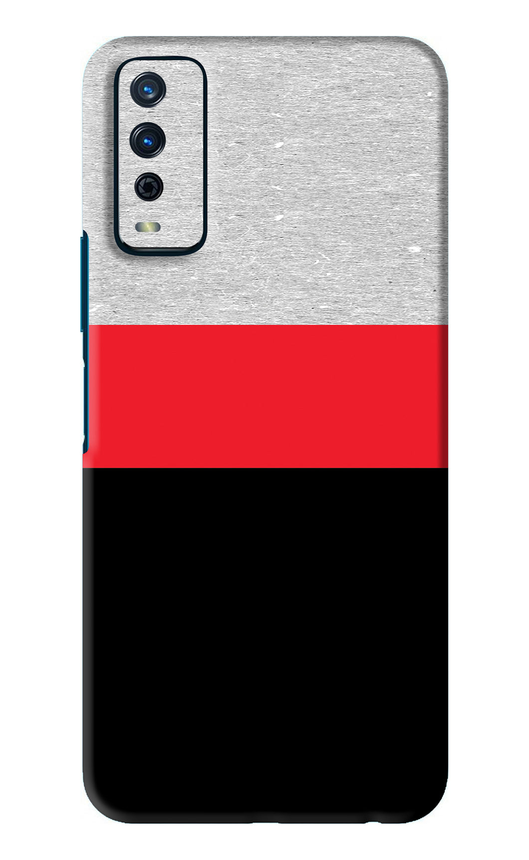 Tri Color Pattern Vivo Y12S Back Skin Wrap