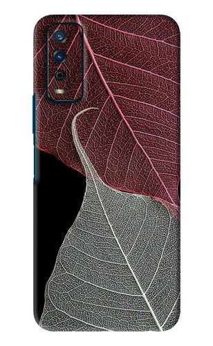 Leaf Pattern Vivo Y12S Back Skin Wrap