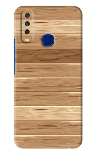 Wooden Vector Vivo Y15 2019 Back Skin Wrap