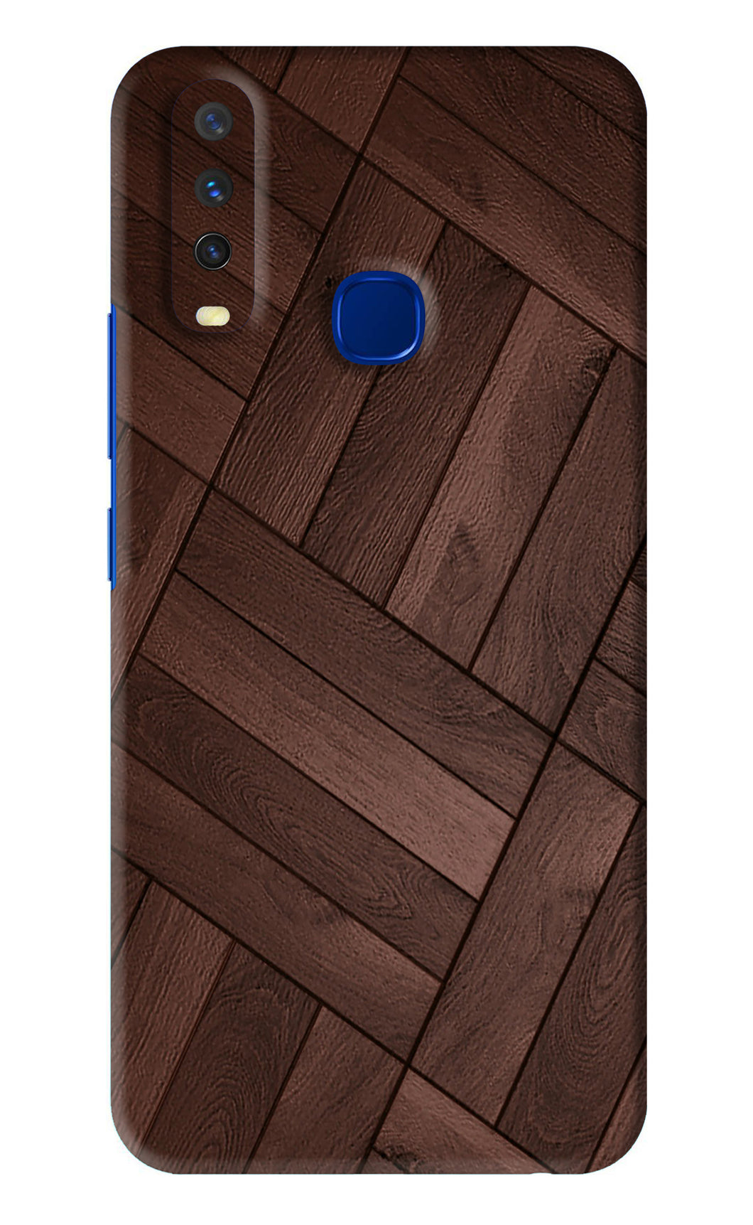 Wooden Texture Design Vivo Y15 2019 Back Skin Wrap