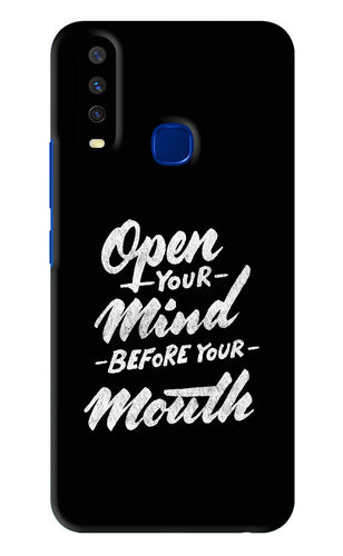 Open Your Mind Before Your Mouth Vivo Y15 2019 Back Skin Wrap