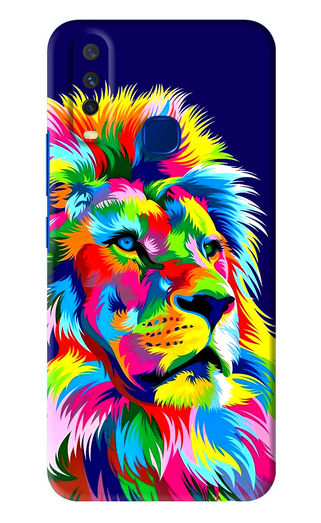 Vector Art Lion Vivo Y15 2019 Back Skin Wrap