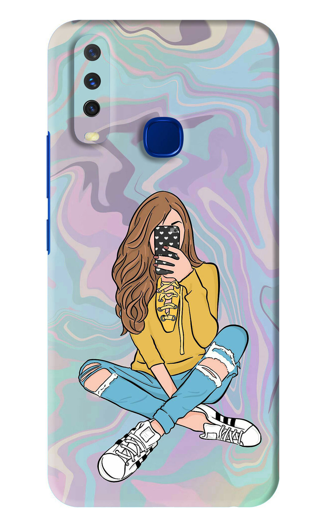 Selfie Girl Vivo Y15 2019 Back Skin Wrap