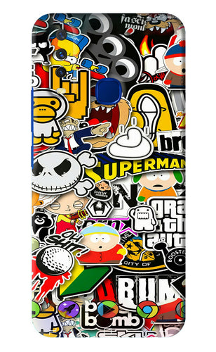 Sticker Bomb Vivo Y15 2019 Back Skin Wrap