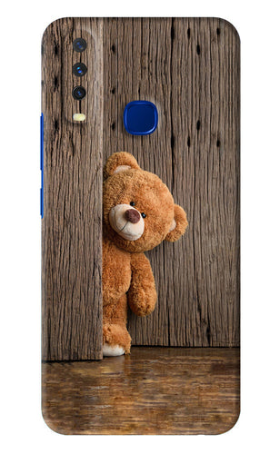 Teddy Wooden Vivo Y15 2019 Back Skin Wrap