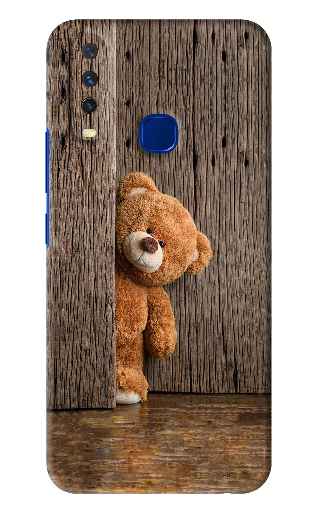 Teddy Wooden Vivo Y15 2019 Back Skin Wrap
