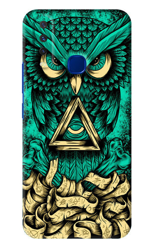 Green Owl Vivo Y15 2019 Back Skin Wrap