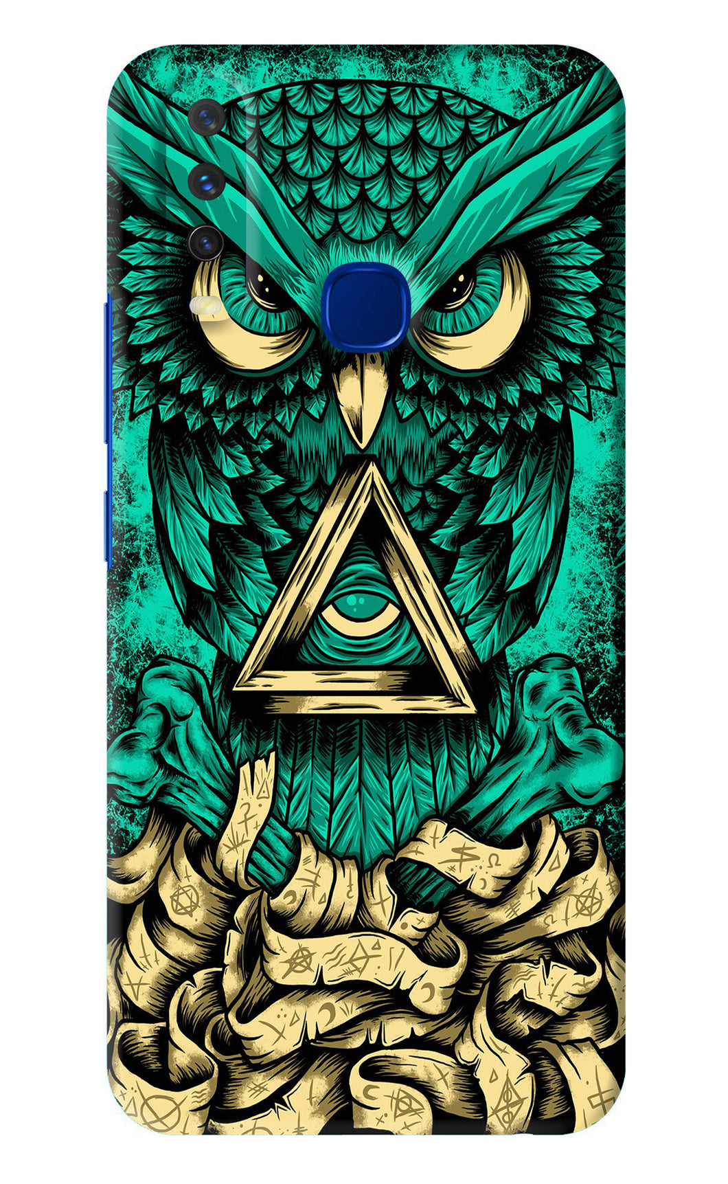 Green Owl Vivo Y15 2019 Back Skin Wrap