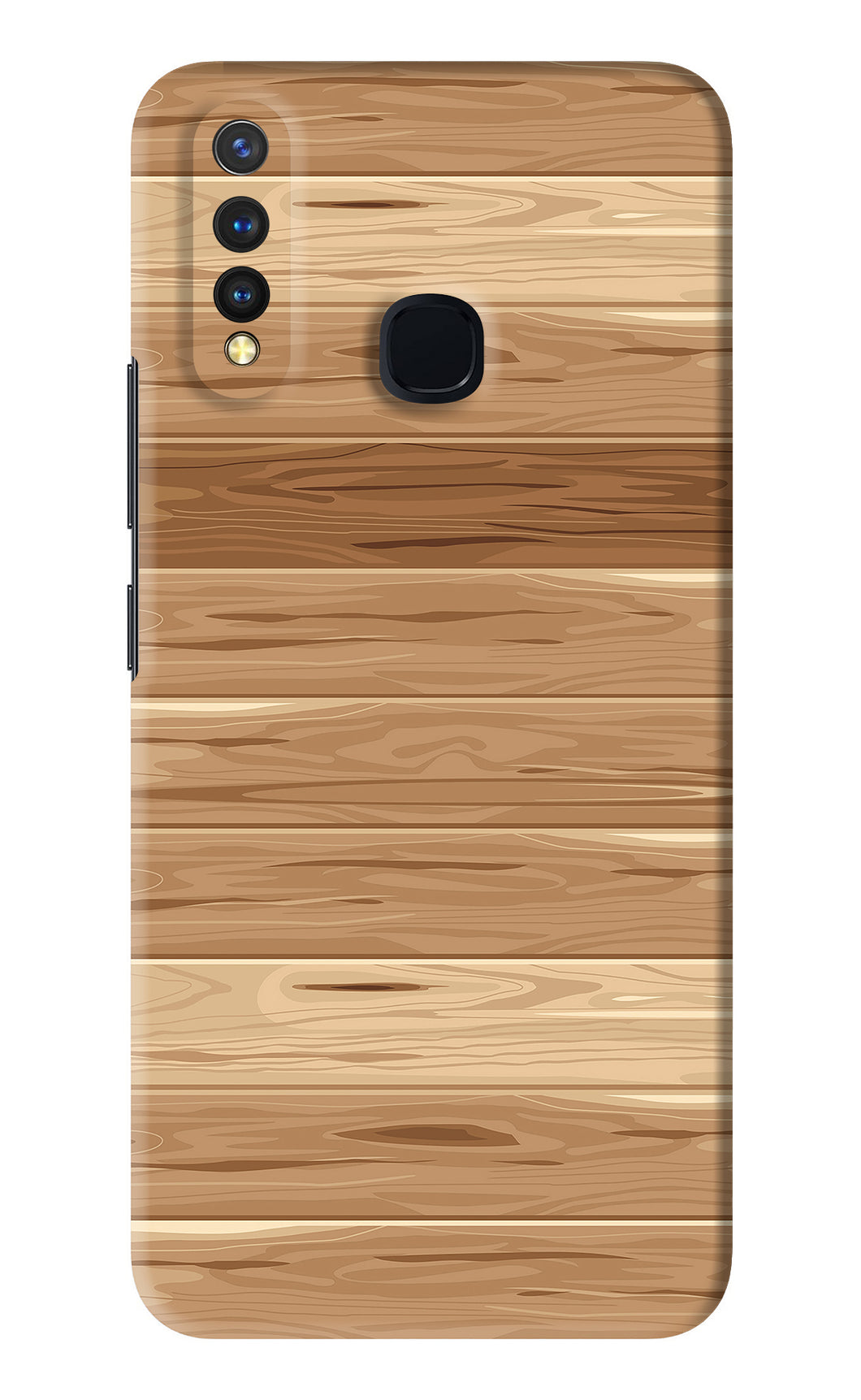 Wooden Vector Vivo Y19 Back Skin Wrap