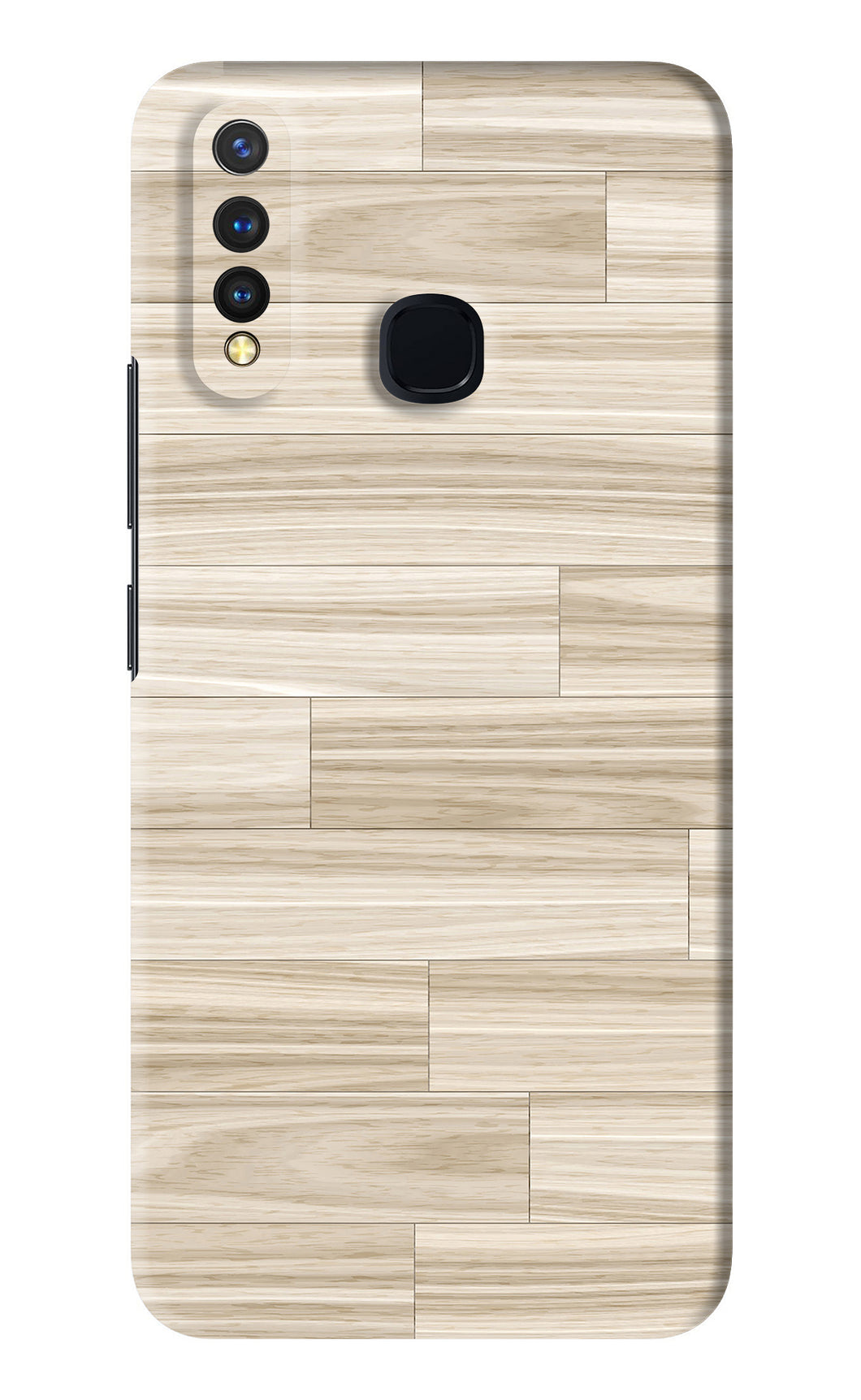 Wooden Art Texture Vivo Y19 Back Skin Wrap