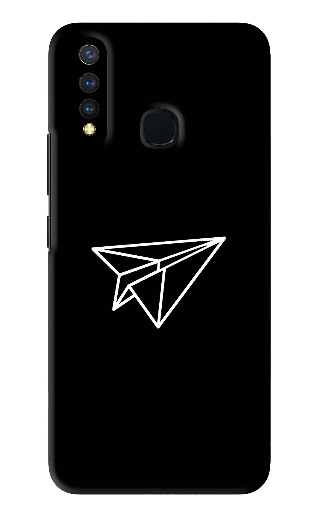 Paper Plane White Vivo Y19 Back Skin Wrap