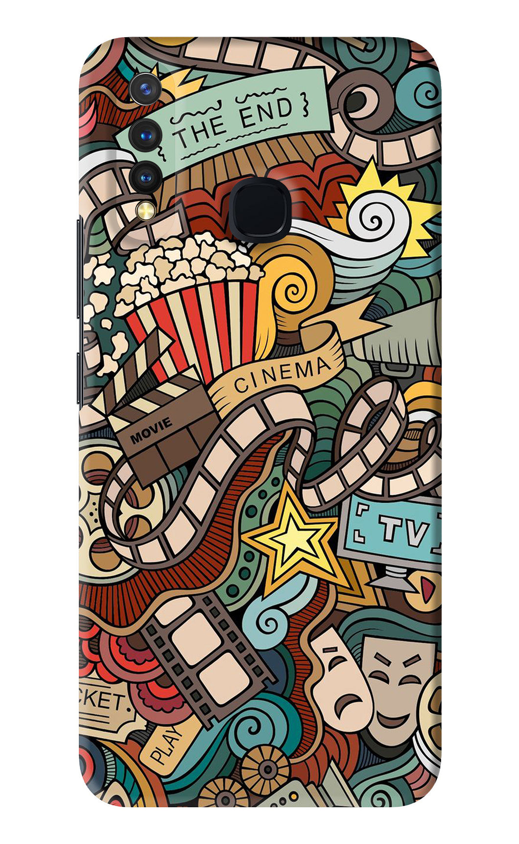 Cinema Abstract Vivo Y19 Back Skin Wrap