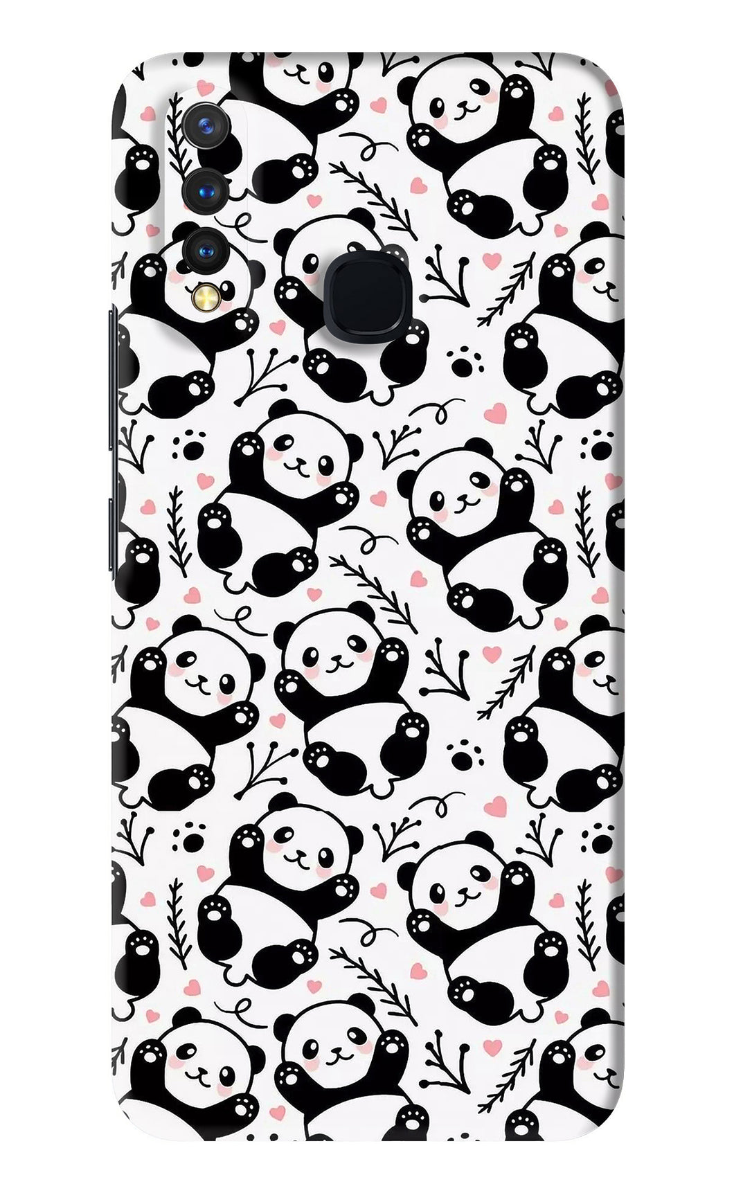 Cute Panda Vivo Y19 Back Skin Wrap