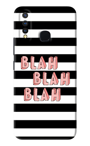 Blah Blah Blah Vivo Y19 Back Skin Wrap