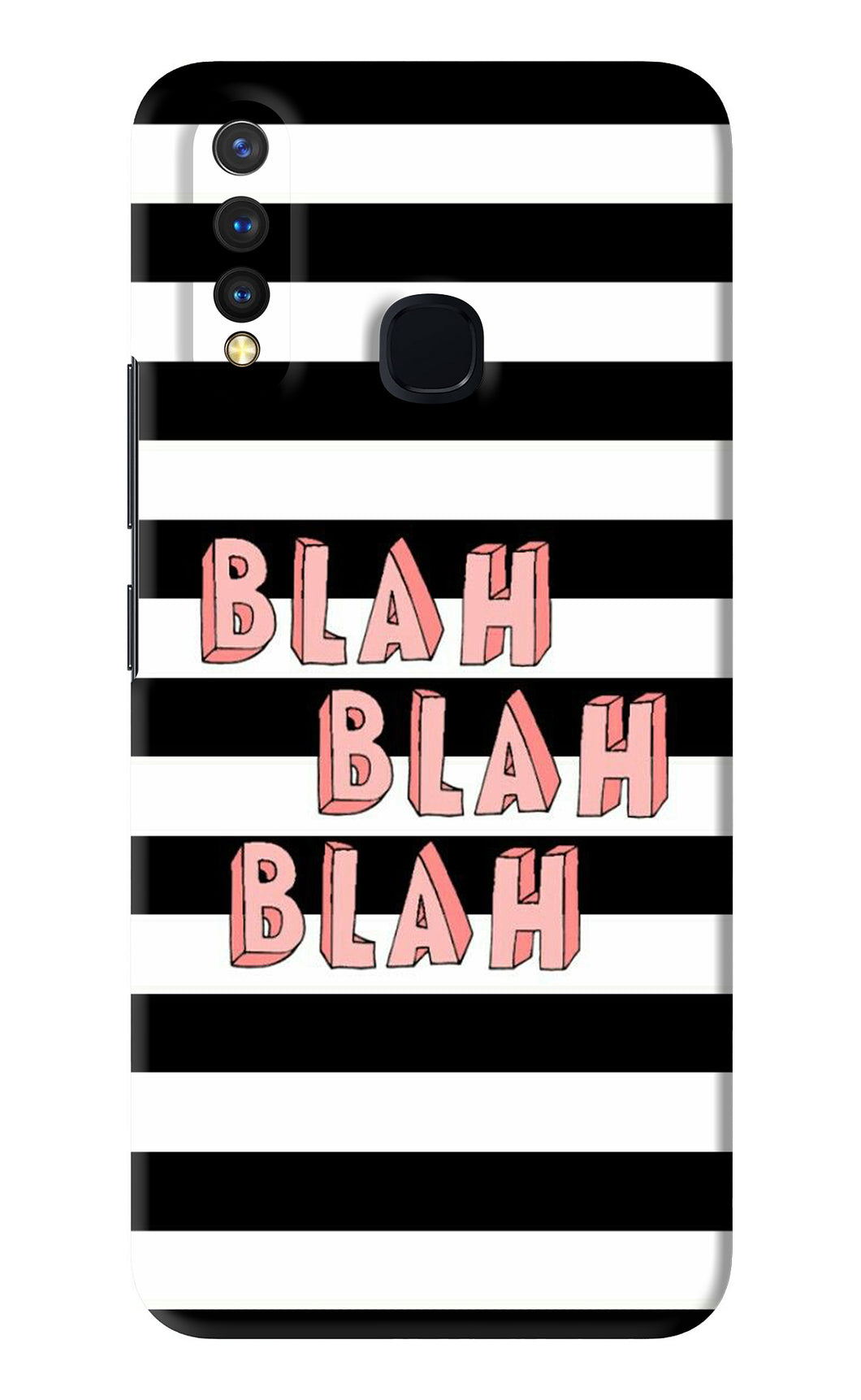 Blah Blah Blah Vivo Y19 Back Skin Wrap