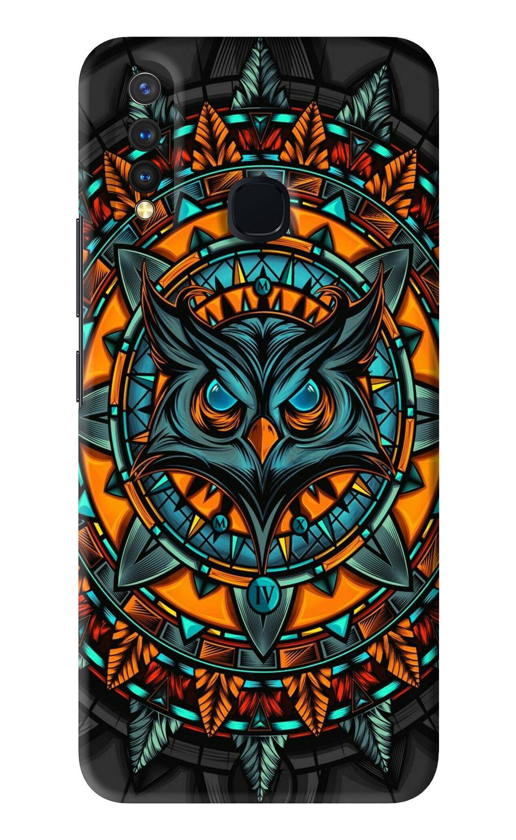 Angry Owl Art Vivo Y19 Back Skin Wrap