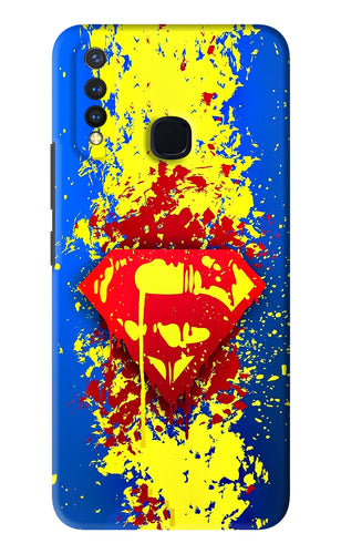 Superman logo Vivo Y19 Back Skin Wrap