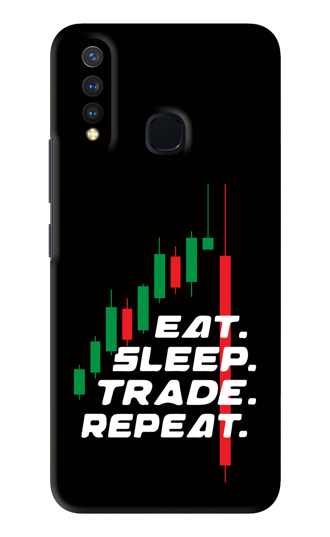 Eat Sleep Trade Repeat Vivo Y19 Back Skin Wrap