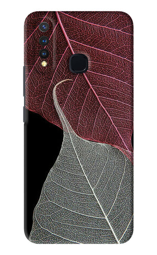 Leaf Pattern Vivo Y19 Back Skin Wrap