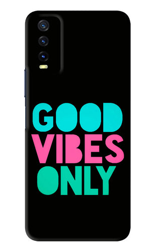 Quote Good Vibes Only Vivo Y20 Back Skin Wrap