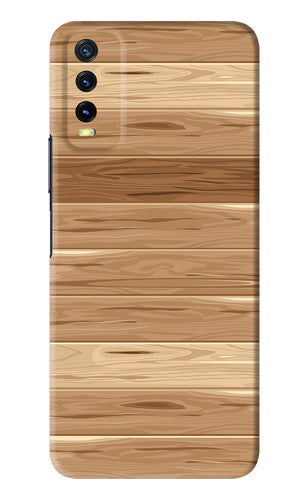 Wooden Vector Vivo Y20 Back Skin Wrap
