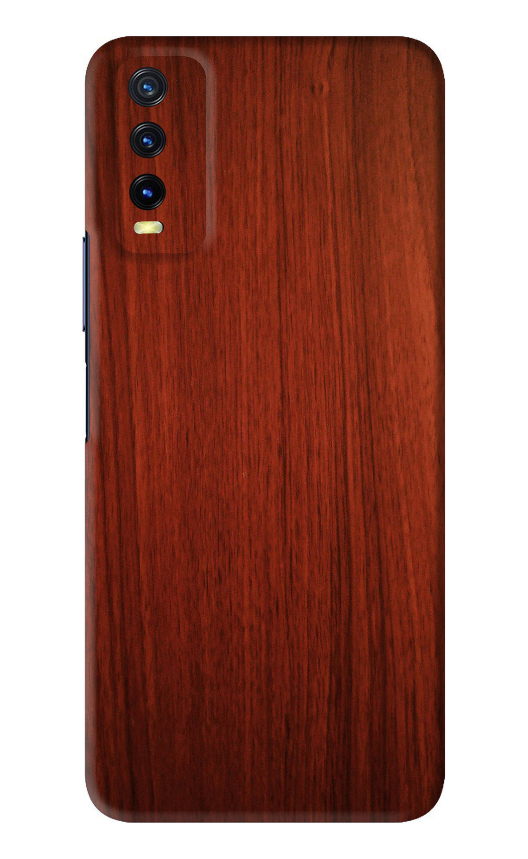 Wooden Plain Pattern Vivo Y20 Back Skin Wrap