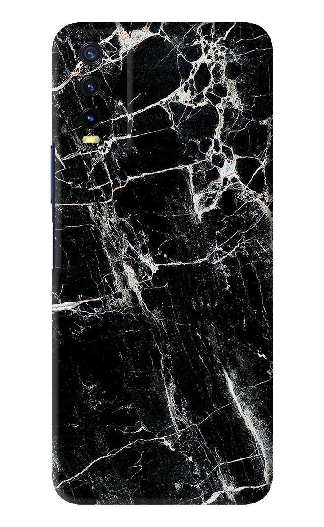 Black Marble Texture 1 Vivo Y20 Back Skin Wrap