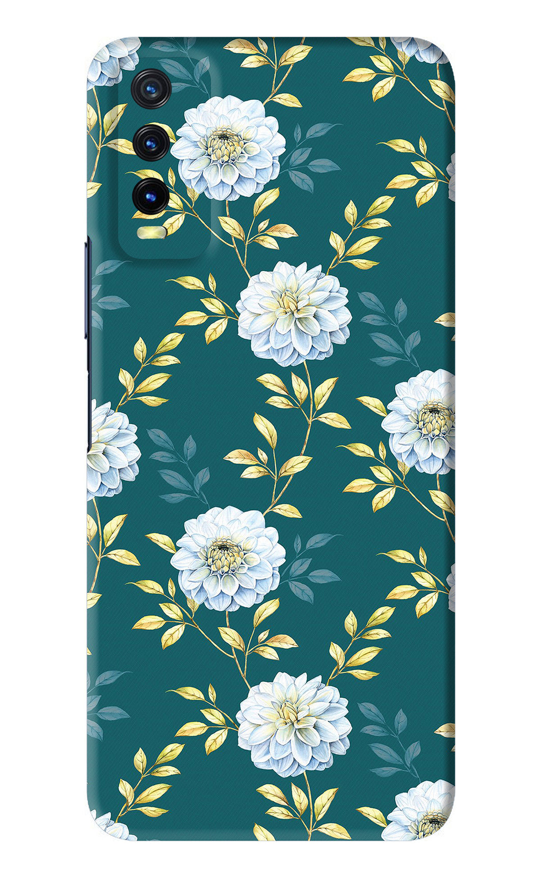 Flowers 5 Vivo Y20 Back Skin Wrap