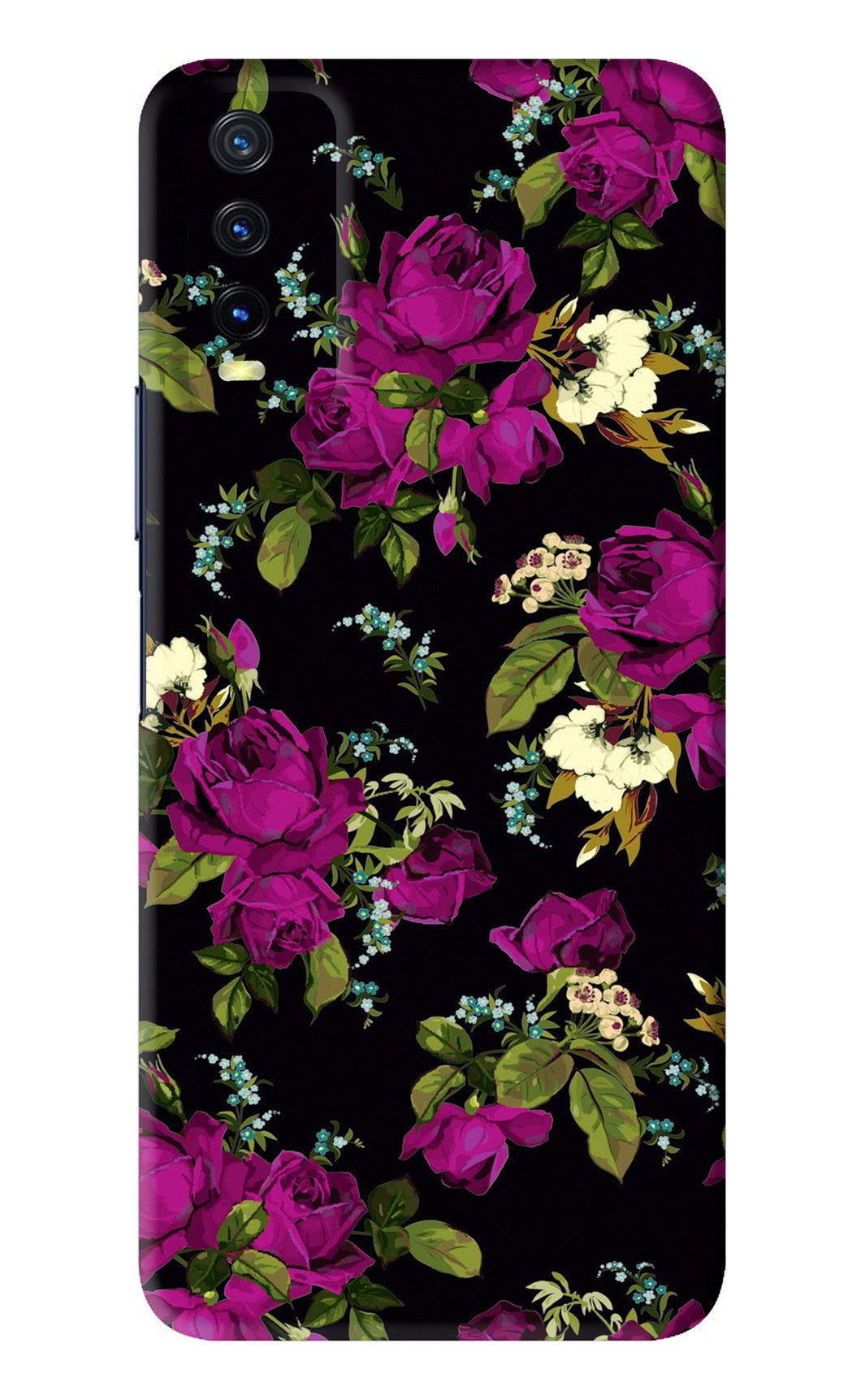 Flowers 3 Vivo Y20 Back Skin Wrap