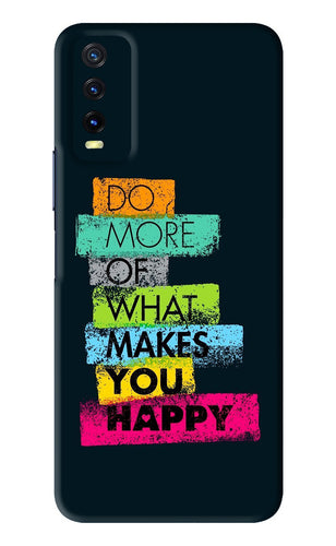 Do More Of What Makes You Happy Vivo Y20 Back Skin Wrap