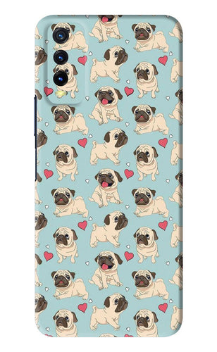 Pug Dog Vivo Y20 Back Skin Wrap