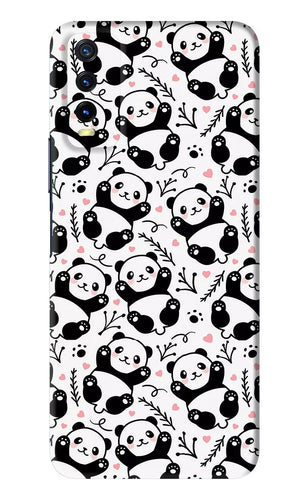 Cute Panda Vivo Y20 Back Skin Wrap