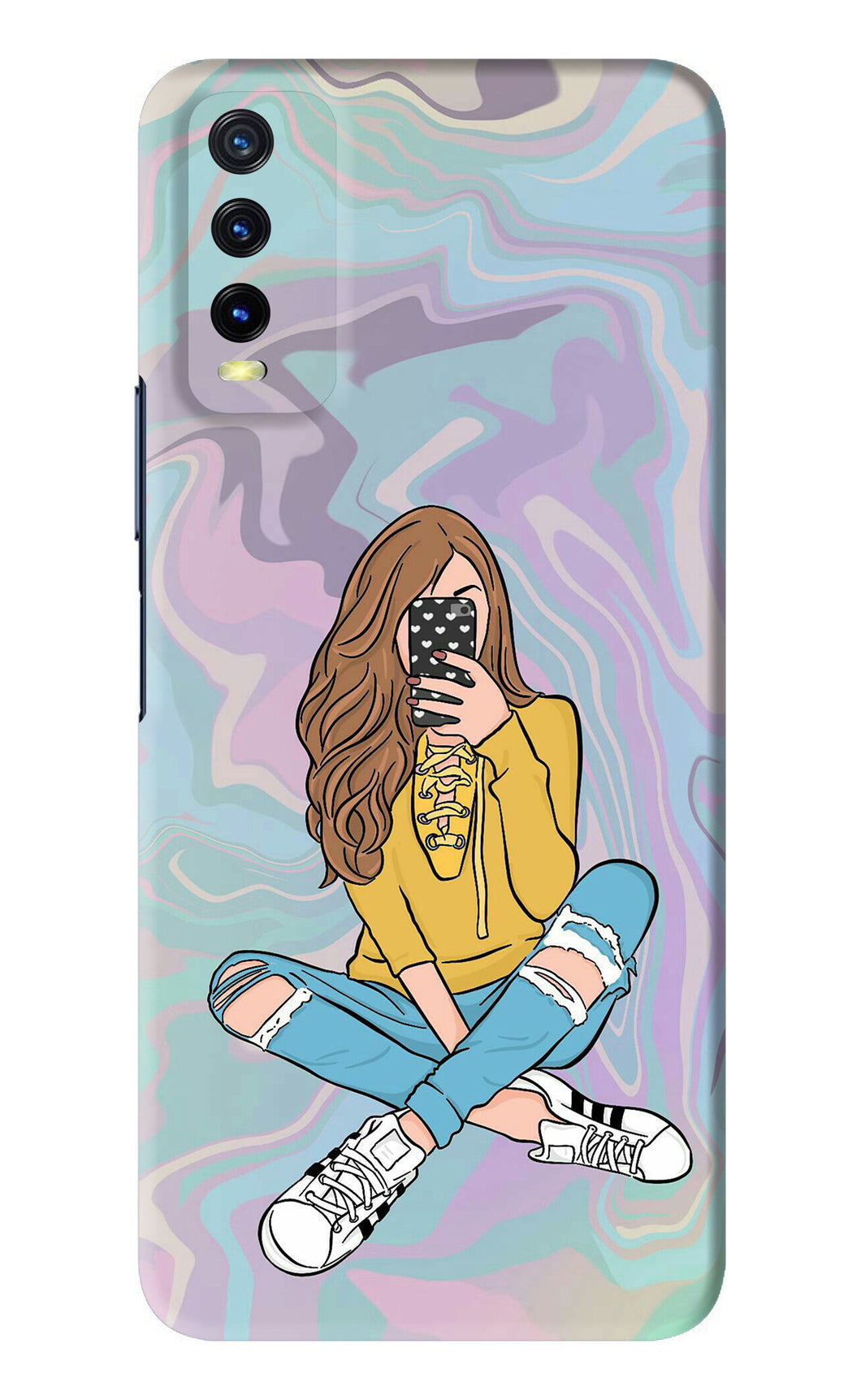 Selfie Girl Vivo Y20 Back Skin Wrap