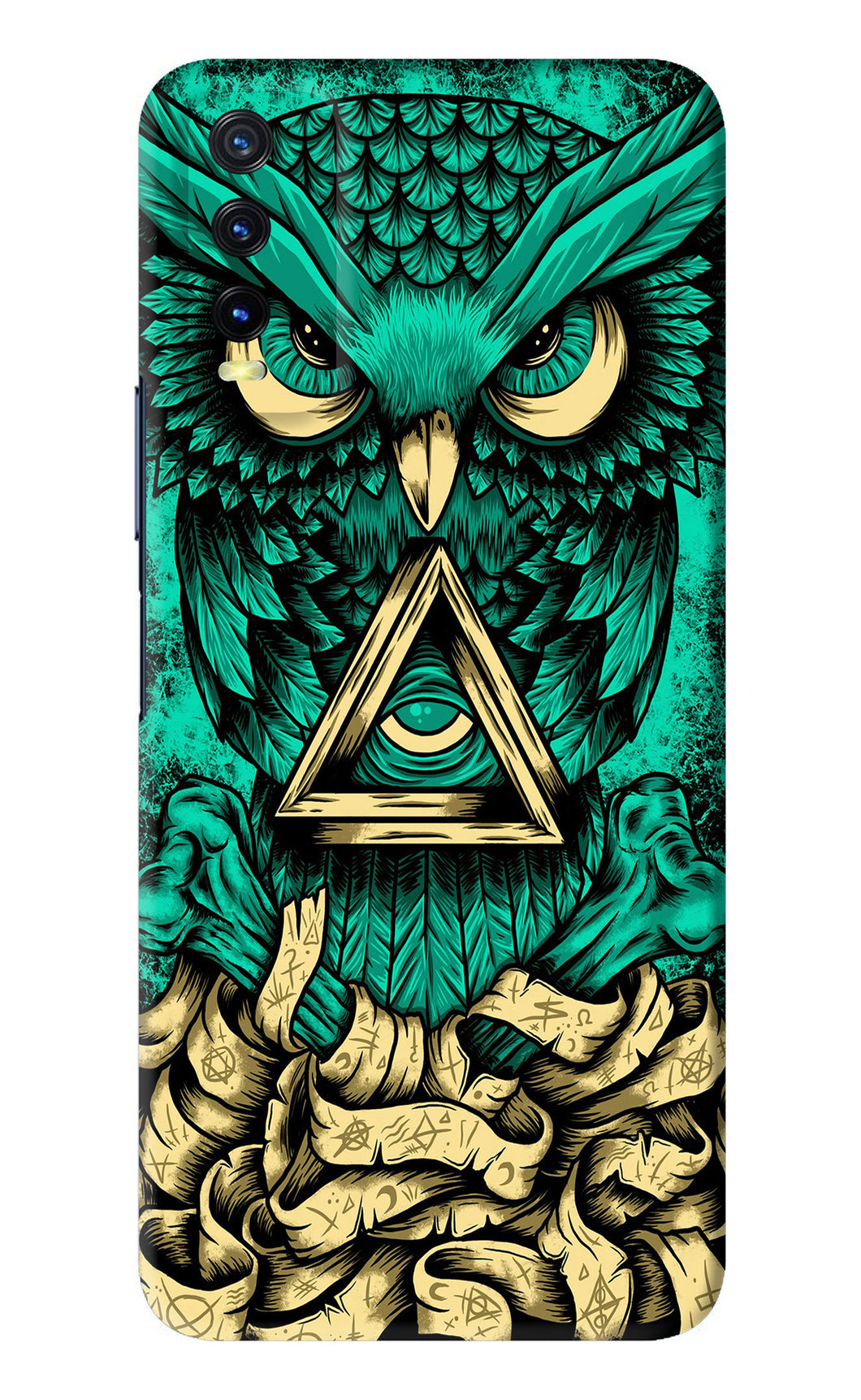 Green Owl Vivo Y20 Back Skin Wrap