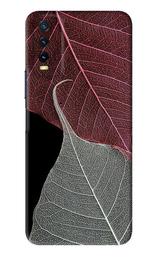 Leaf Pattern Vivo Y20 Back Skin Wrap