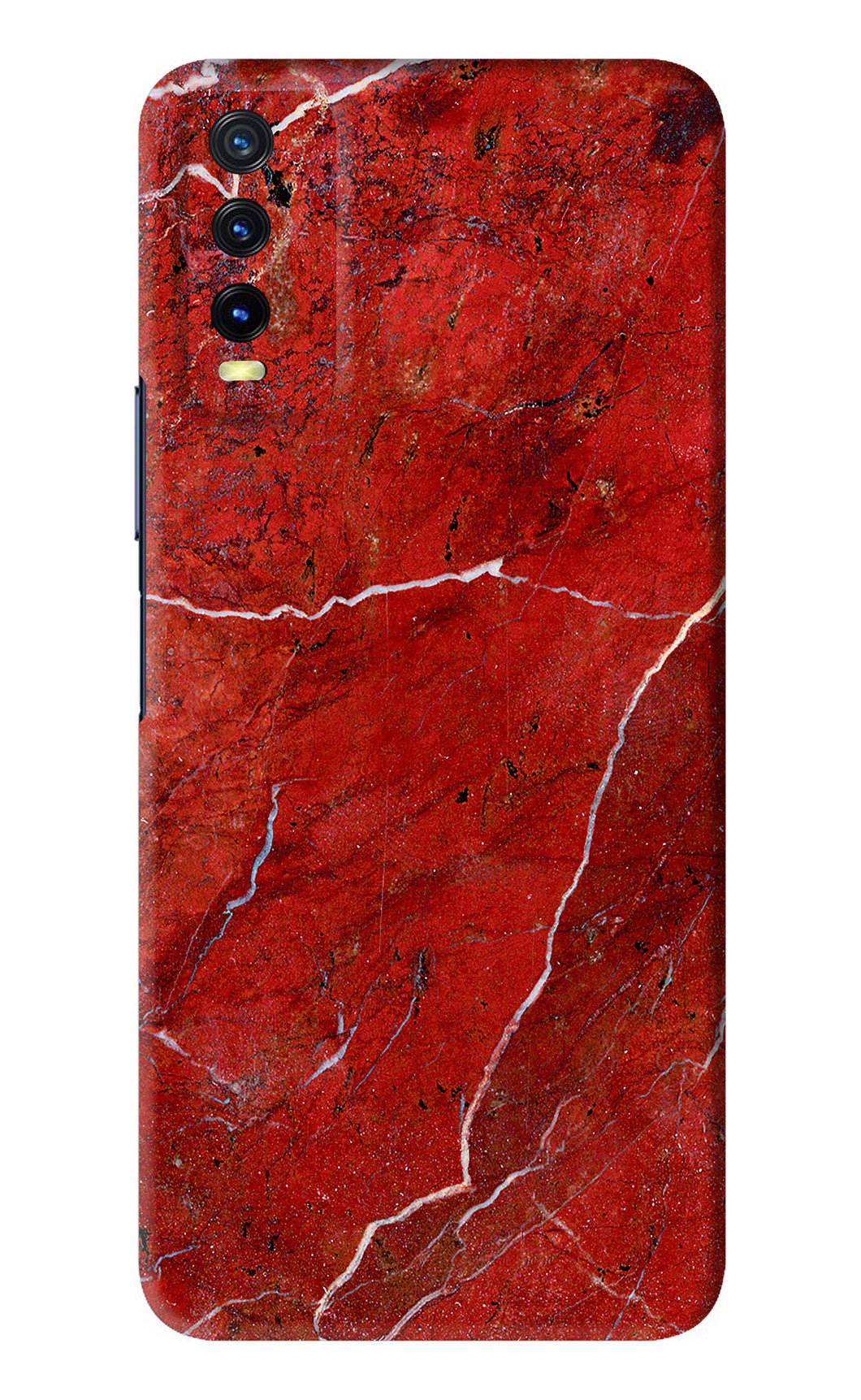 Red Marble Design Vivo Y20i Back Skin Wrap