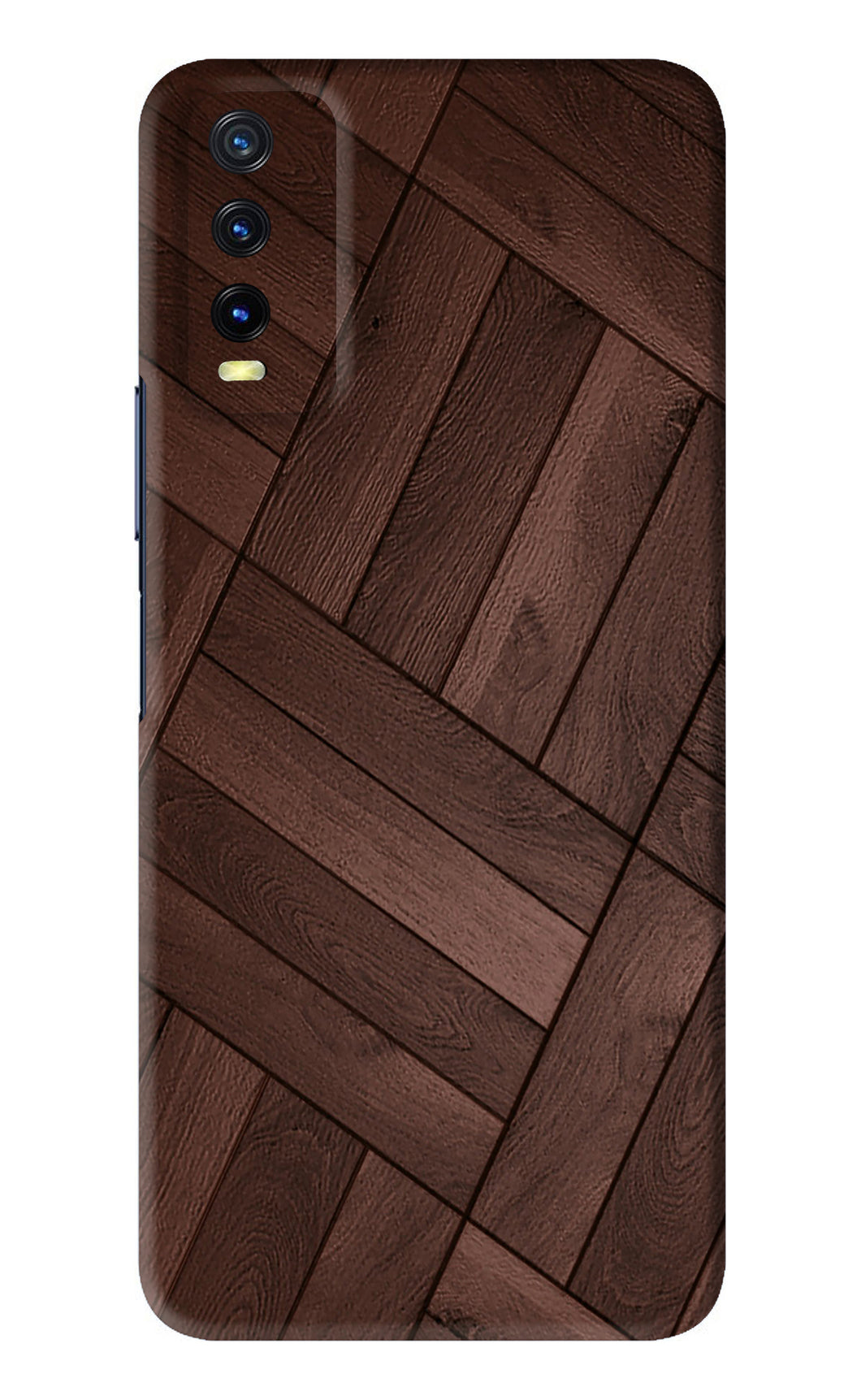 Wooden Texture Design Vivo Y20i Back Skin Wrap