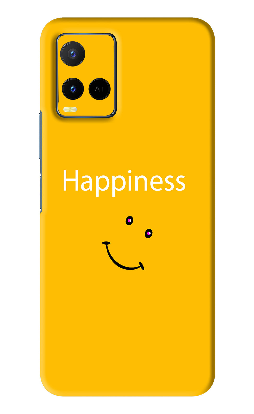 Happiness With Smiley Vivo Y21 Back Skin Wrap