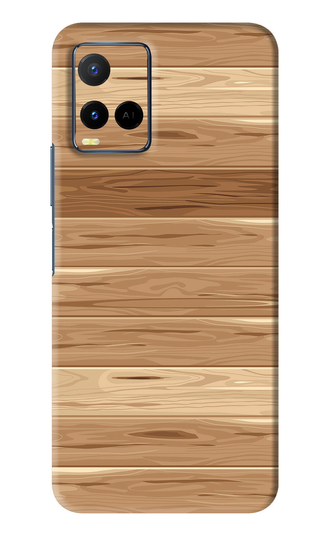Wooden Vector Vivo Y21 Back Skin Wrap