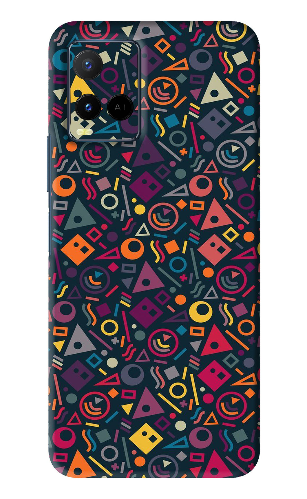 Geometric Abstract Vivo Y21 Back Skin Wrap