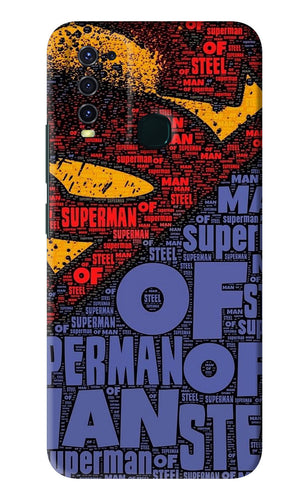 Superman Vivo Y30 Back Skin Wrap