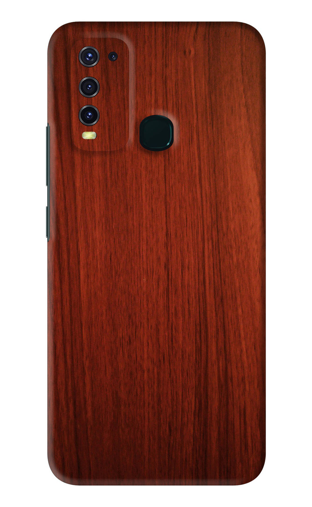 Wooden Plain Pattern Vivo Y30 Back Skin Wrap