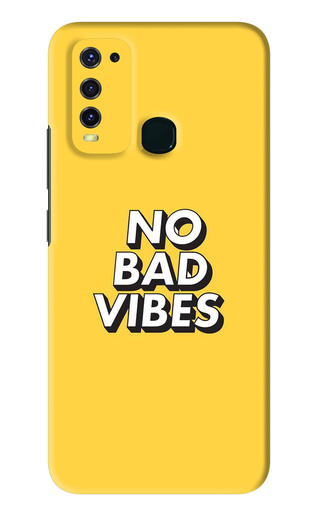 No Bad Vibes Vivo Y30 Back Skin Wrap