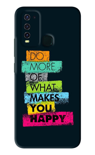 Do More Of What Makes You Happy Vivo Y30 Back Skin Wrap