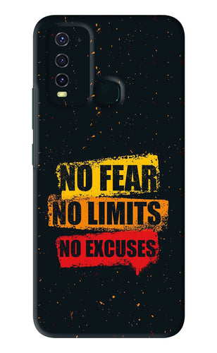 No Fear No Limits No Excuses Vivo Y30 Back Skin Wrap
