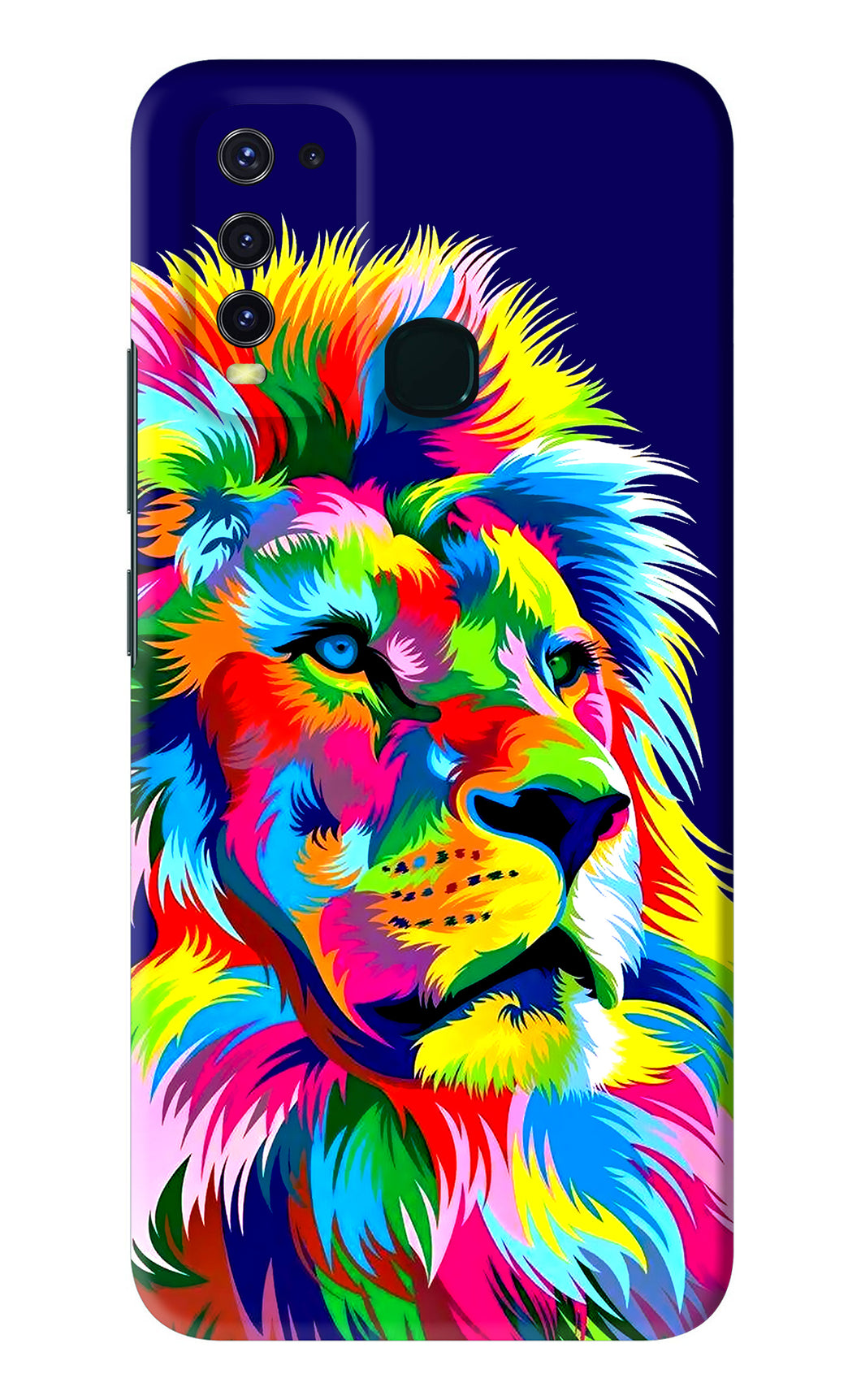 Vector Art Lion Vivo Y30 Back Skin Wrap