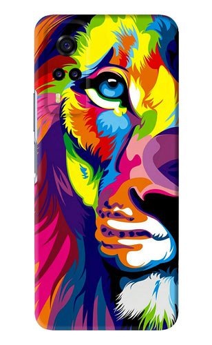 Lion Half Face Vivo Y31 Back Skin Wrap