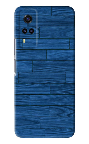 Blue Wooden Texture Vivo Y31 Back Skin Wrap